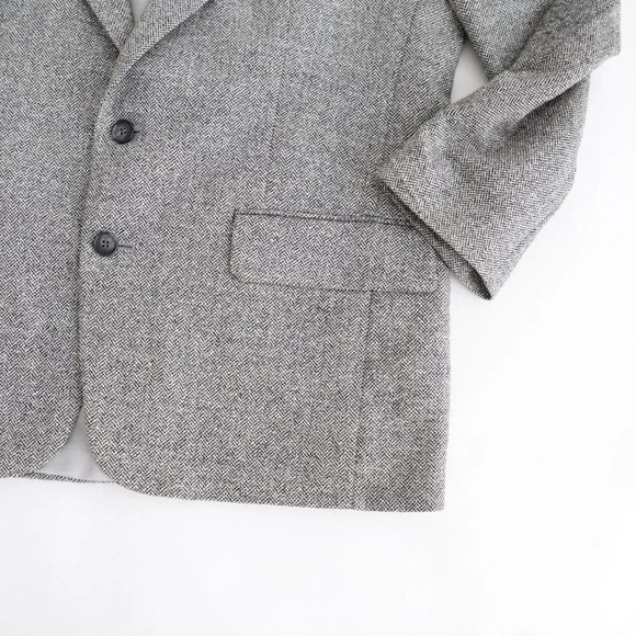 Tip Top Tailor Grey  63% Wool Tweed Sports Jacket Blazer - Picture 14 of 15